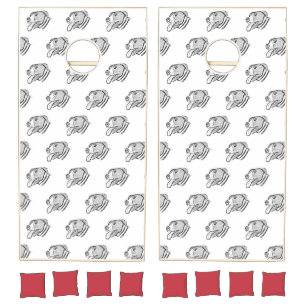 pitbull hand drawn photo dog animal lover cornhole set
