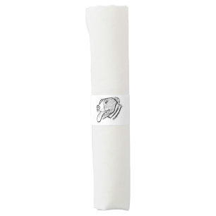 pitbull hand drawn photo dog animal lover napkin bands