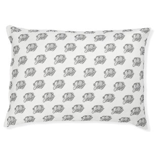pitbull hand drawn photo dog animal lover pet bed