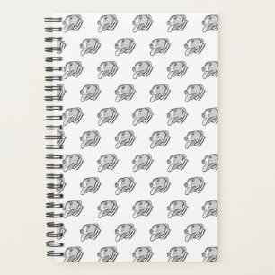 pitbull hand drawn photo dog animal lover planner