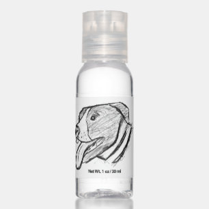 pitbull hand drawn photo dog animal lover sanitizer