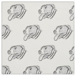 pitbull hand drawn photo dog animal lover simple  fabric