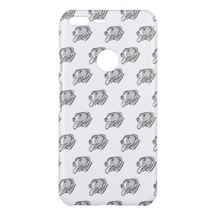 pitbull hand drawn photo dog animal lover uncommon google pixel XL case