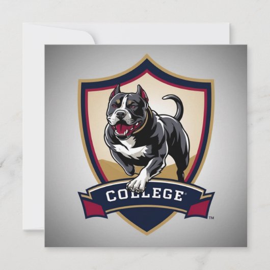 Pitbull in college: Logo (Front)