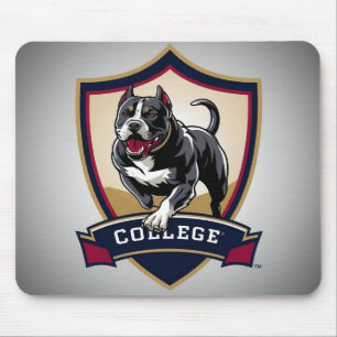 Pitbull in college: Logo Mouse Pad