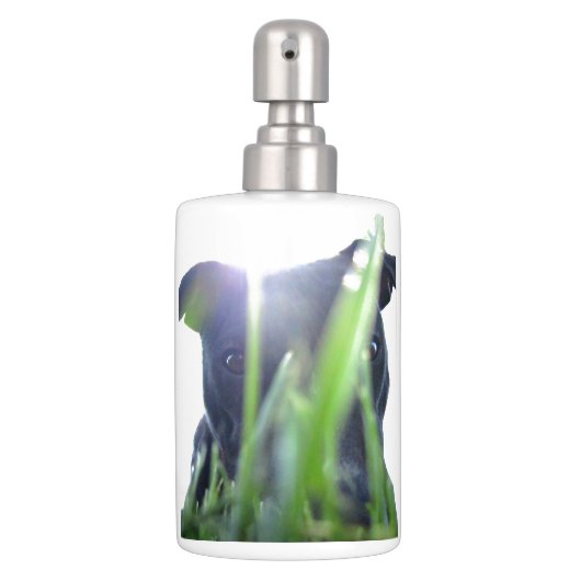 Pitbull in the Grass Bath Set (Front)