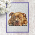 Pitbull Jigsaw Puzzle<br><div class="desc">Unleash your inner puzzle enthusiast with our Pitbull Jigsaw Puzzle! This puzzle features an adorable pitbull, as well as a purple border. Whether you're unwinding after a long day or looking for a fun activity with friends and family, this Pitbull Jigsaw Puzzle offers hours of engaging entertainment. Dive into the...</div>
