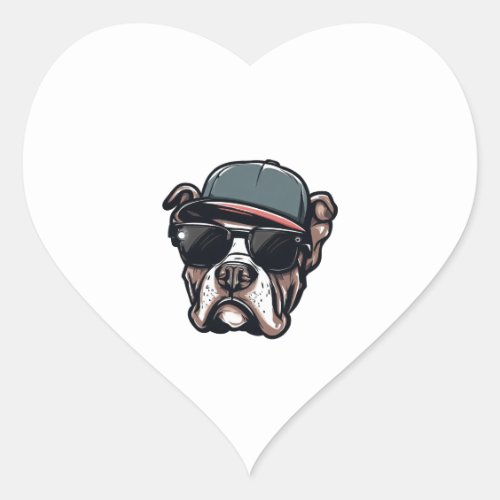 Pitbull K9 Canine Heart Sticker