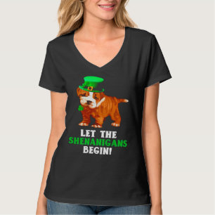 Pitbull Let The Shenanigans Begin St Patrick S Day T-Shirt
