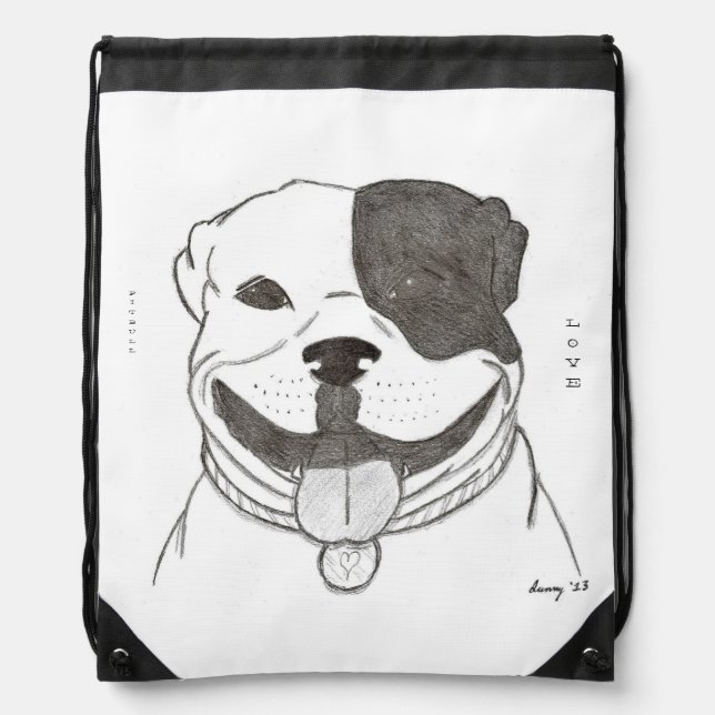 Pitbull Love Backpack (Front)