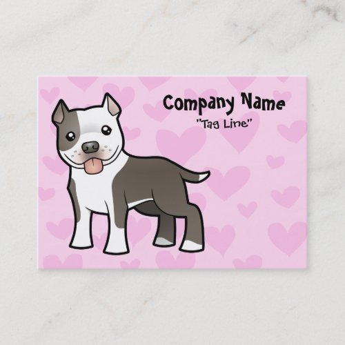 Pitbull Love Business Card Template