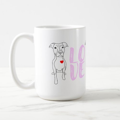 Pitbull Love Coffee Cup Pitbull Love Coffee Mug
