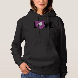 Pitbull  Love Fitted Hoodie