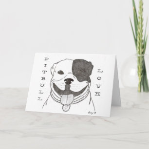 Pitbull Love Greeting Card