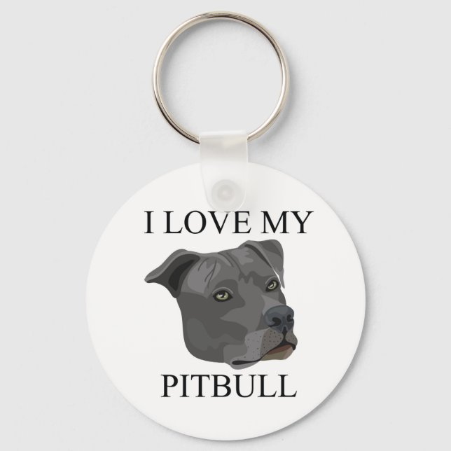PITBULL Love! Keychain (Front)
