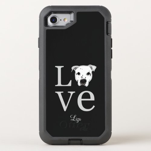 Pitbull Love OtterBox Defender iPhone SE87 Case