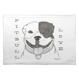 Pitbull Love Placemat