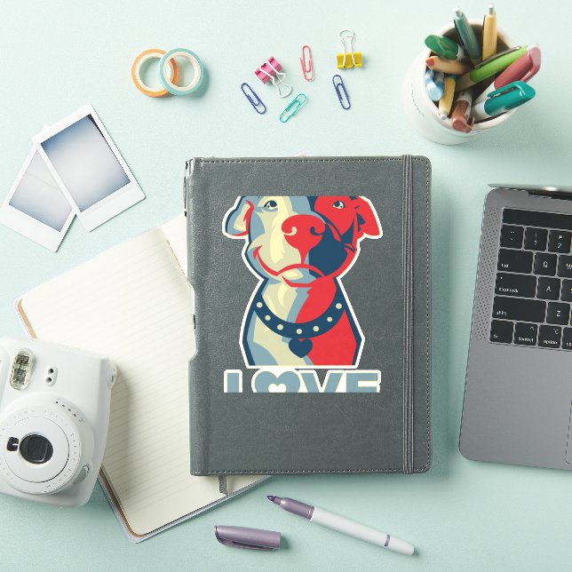 Pitbull - LOVE Sticker (iPad Cover)