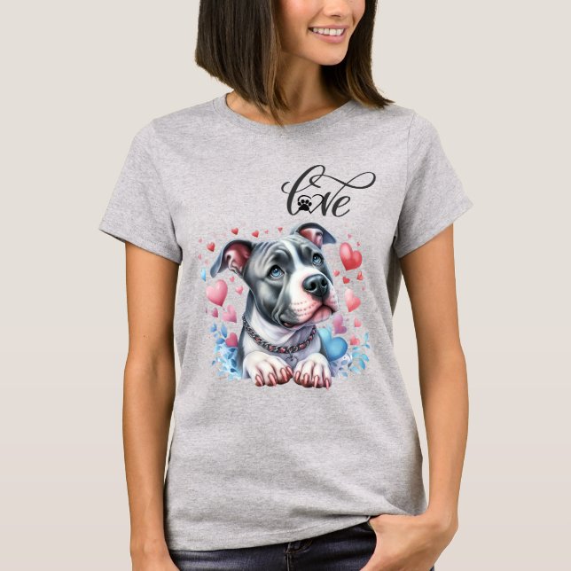 Pitbull Love T-Shirt (Front)