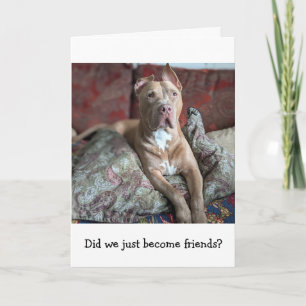 Pitbull Love Thinking of You Card