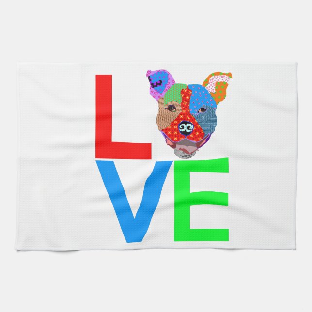 Pitbull Love Towel (Horizontal)