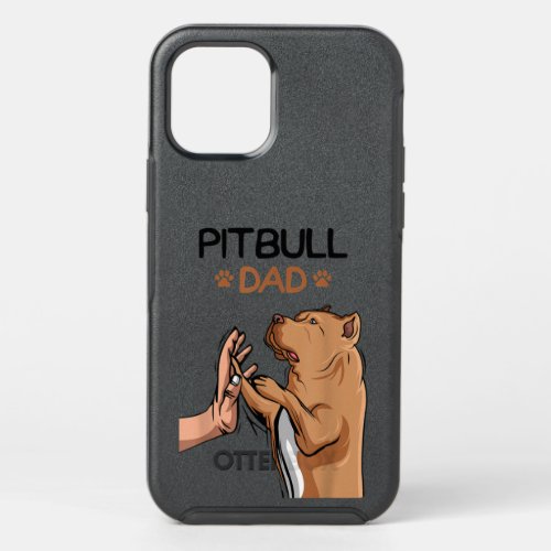 Pitbull Mama Gifts Double Bun Hair Pitbull Terrier OtterBox Symmetry iPhone 12 Pro Case