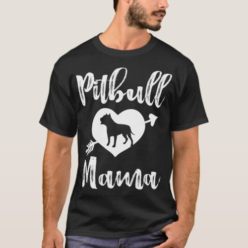 Pitbull Mama Proud Pitbull Mom T_Shirt