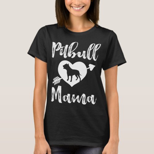 Pitbull Mama Proud Pitbull Mom T_Shirt