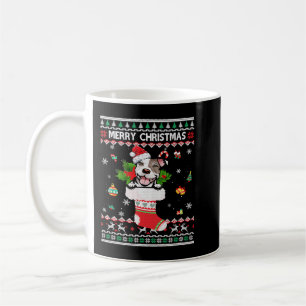 Pitbull Merry Pitmas Christmas Lights For Pitbull Coffee Mug