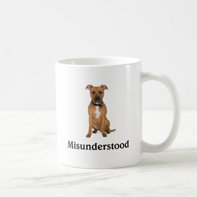 Pitbull - Misunderstood Coffee Mug (Right)