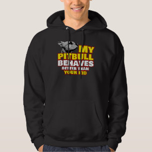 Pitbull Mom Dog Pet Decal Collar Toy Pit Bull Pupp Hoodie