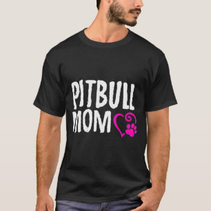 Pitbull Mom I Love My Pitbull -New T-Shirt