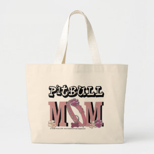 Pitbull MOM Large Tote Bag