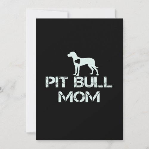 Pitbull mom love puppies so much note card