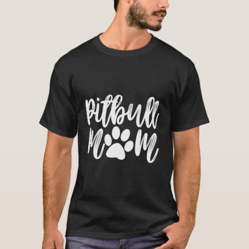 Pitbull Mom PitbullS Dog Puppy Rescue T_Shirt