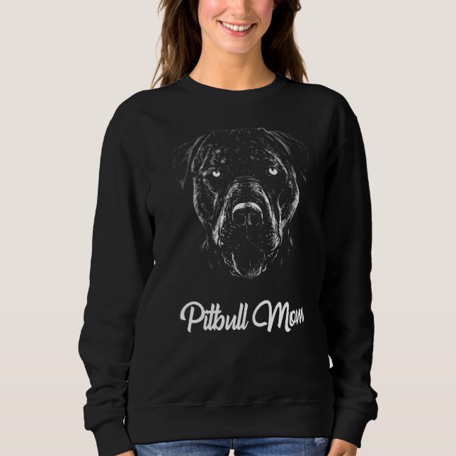 Pitbull Mom Sweatshirt (Front)