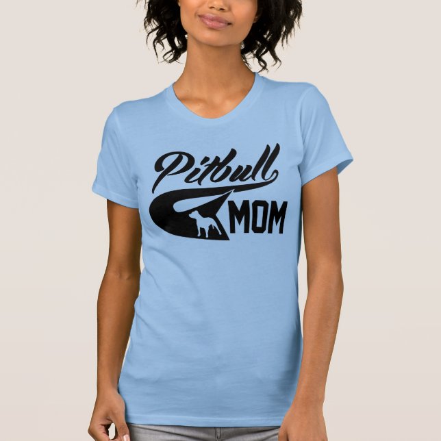 Pitbull Mom T-Shirt (Front)
