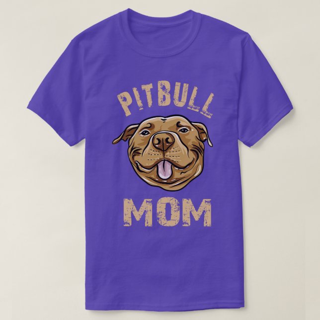 Pitbull Mom T-Shirt (Design Front)