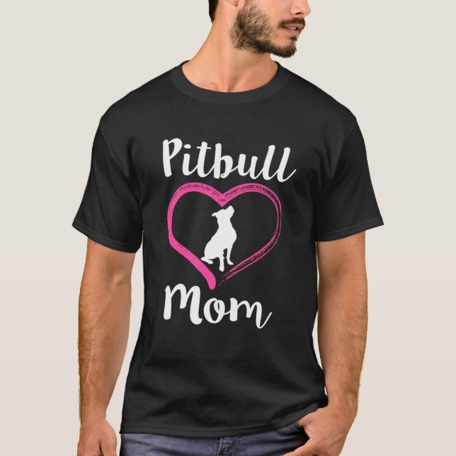 Pitbull Mom womens hoodie sweater Pit Bull Gift (Front)