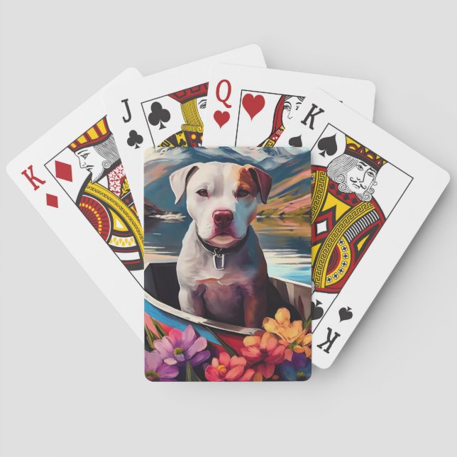Pitbull on a Paddle: A Scenic Adventure Poker Cards (Back)