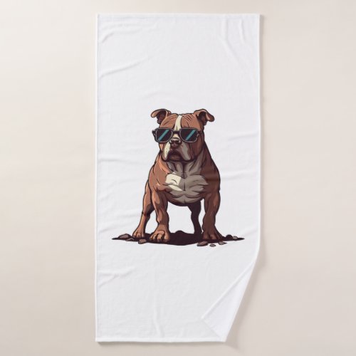 Pitbull Owner Gifts Bath Towel