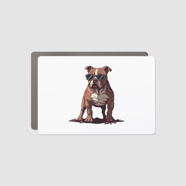 Pitbull Owner Gifts Car Magnet (Front)