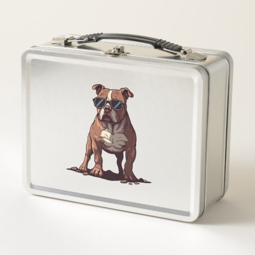 Pitbull Owner Gifts Metal Lunch Box