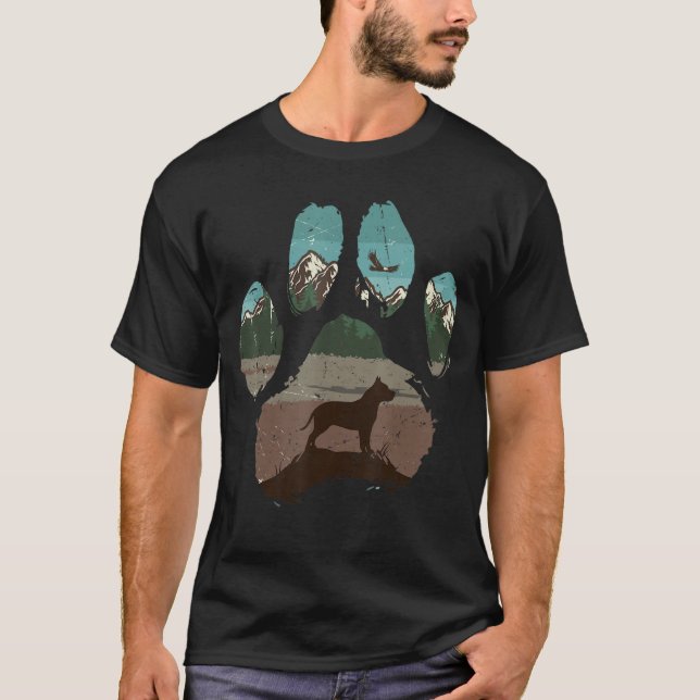 Pitbull Paw Mom Dad Dog  Women T-Shirt (Front)