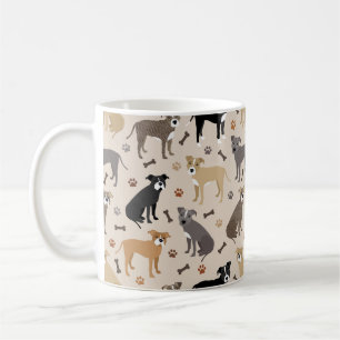 Pitbull Paws and Bones Coffee Mug