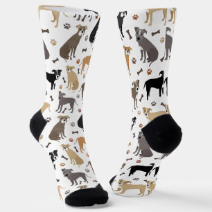 Pitbull Paws and Bones Socks