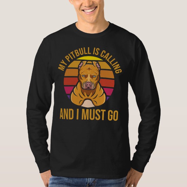 Pitbull Pit Bull Terrier Dog T-Shirt (Front)