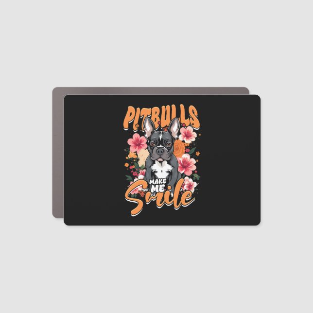 Pitbull Pitbulls Car Magnet (Front)