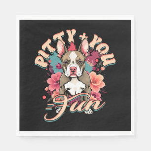 Pitbull Pitbulls Pitty + You = Fun Napkins