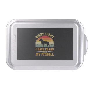 Pitbull Plans Vintage Sunset Dog Lover Cake Pan